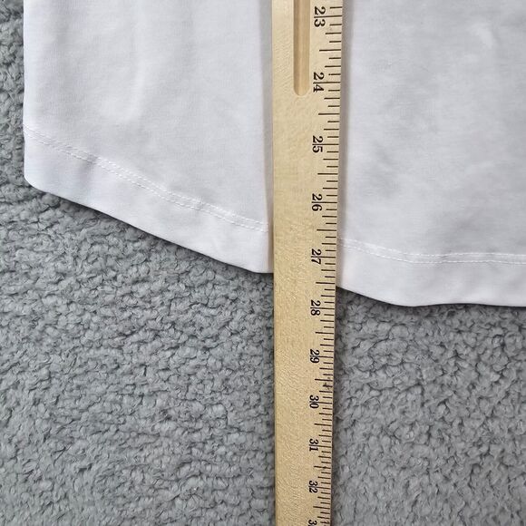 Cuts Men's Pyca Pro Henley Shirt White Solid Elongated Athleisure  Size M - Picture 9 of 11